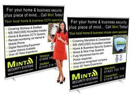 roller banner stands design chesterfield derbyshire